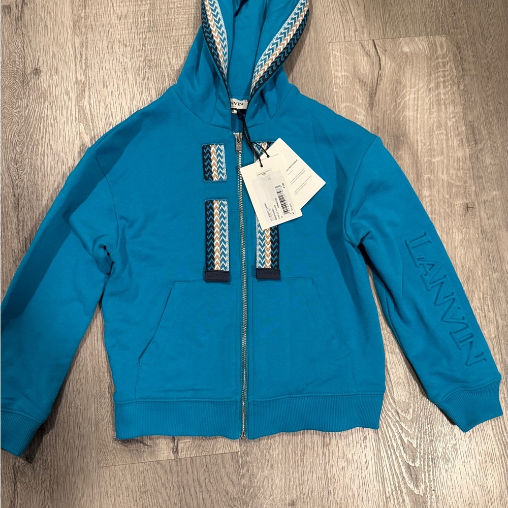 Lanvin Kids Blue Hoodie